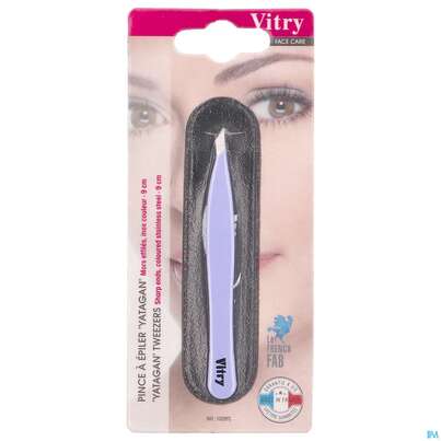 Sie sehen eine Packung Vitry Farbige Zupfpinzette „yatagan“_weiss 1pc, Produktbild: 11 Vitry Farbige Zupfpinzette „yatagan“_weiss 1pc, A-Nr.: 4627641 - 11