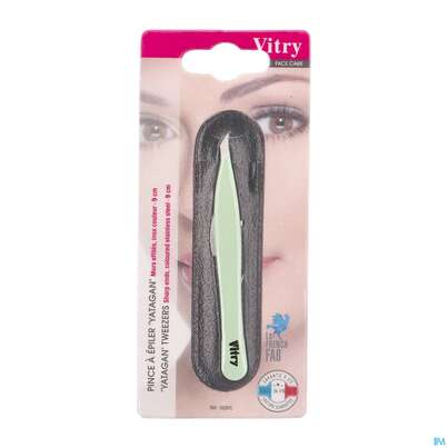 Sie sehen eine Packung Vitry Farbige Zupfpinzette „yatagan“_weiss 1pc, Produktbild: 13 Vitry Farbige Zupfpinzette „yatagan“_weiss 1pc, A-Nr.: 4627641 - 13
