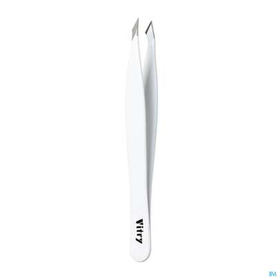 Sie sehen eine Packung Vitry Farbige Zupfpinzette „yatagan“_weiss 1pc, Produktbild: 17 Vitry Farbige Zupfpinzette „yatagan“_weiss 1pc, A-Nr.: 4627641 - 17