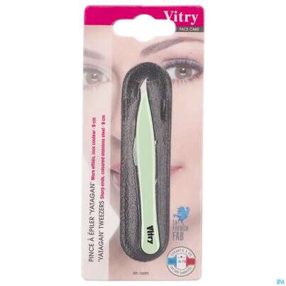 Sie sehen eine Packung Vitry Farbige Zupfpinzette „yatagan“_weiss 1pc, Produktbild: 21 Vitry Farbige Zupfpinzette „yatagan“_weiss 1pc, A-Nr.: 4627641 - 21