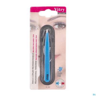 Sie sehen eine Packung Vitry Farbige Zupfpinzette, Schräge Spitze_12 1pc, Produktbild: 14 Vitry Farbige Zupfpinzette, Schräge Spitze_12 1pc, A-Nr.: 4627581 - 14