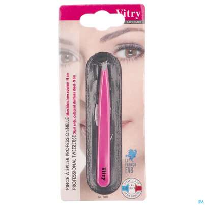 Sie sehen eine Packung Vitry Farbige Zupfpinzette, Schräge Spitze_12 1pc, Produktbild: 15 Vitry Farbige Zupfpinzette, Schräge Spitze_12 1pc, A-Nr.: 4627581 - 15