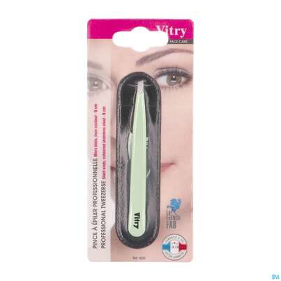 Sie sehen eine Packung Vitry Farbige Zupfpinzette, Schräge Spitze_12 1pc, Produktbild: 19 Vitry Farbige Zupfpinzette, Schräge Spitze_12 1pc, A-Nr.: 4627581 - 19