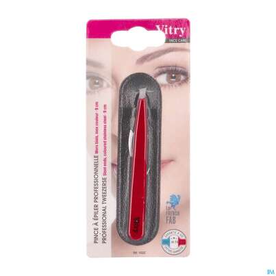 Sie sehen eine Packung Vitry Farbige Zupfpinzette, Schräge Spitze_12 1pc, Produktbild: 21 Vitry Farbige Zupfpinzette, Schräge Spitze_12 1pc, A-Nr.: 4627581 - 21