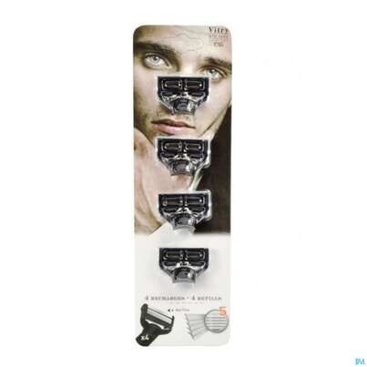 Sie sehen eine Packung Vitry Nachfüllklingen Für 5 Klingen Rasierer (x4) 4pcs, Produktbild: 07 Vitry Nachfüllklingen Für 5 Klingen Rasierer (x4) 4pcs, A-Nr.: 5609958 - 07