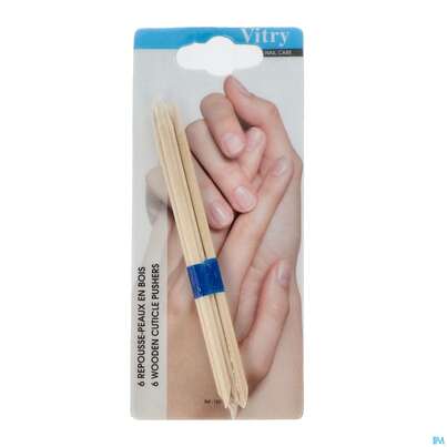 Sie sehen eine Packung Vitry Nagelhautschieber Aus Holz 1pc, Produktbild: 04 Vitry Nagelhautschieber Aus Holz 1pc, A-Nr.: 4633618 - 04