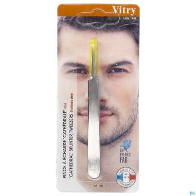 Sie sehen eine Packung Vitry Splitterpinzette „kathedrale“ 1pc, Produktbild: 01 Vitry Splitterpinzette „kathedrale“ 1pc, A-Nr.: 4633162 - 01