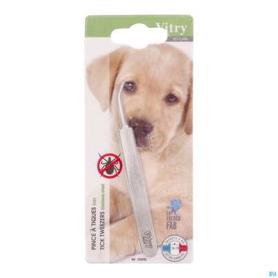 Sie sehen eine Packung Vitry Zeckenzange Inox 1pc, Produktbild: 01 Vitry Zeckenzange Inox 1pc, A-Nr.: 4633564 - 01