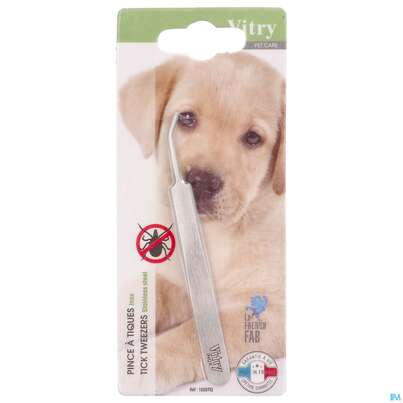 Sie sehen eine Packung Vitry Zeckenzange Inox 1pc, Produktbild: 02 Vitry Zeckenzange Inox 1pc, A-Nr.: 4633564 - 02