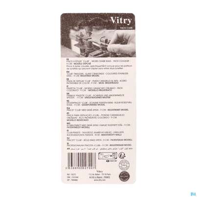 Sie sehen eine Packung Vitry Zupfpinzette Mit Schräger Und Abgewinkelter Spitze In „club“_weiss 1pc, Produktbild: 04 Vitry Zupfpinzette Mit Schräger Und Abgewinkelter Spitze In „club“_weiss 1pc, A-Nr.: 4627629 - 04