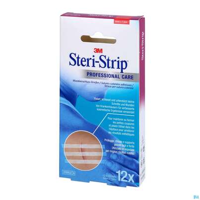 Sie sehen eine Packung Wundnahtstreifen Steri-strip 6x 75mm R1541-12 1pk, Produktbild: 02 Wundnahtstreifen Steri-strip 6x 75mm R1541-12 1pk, A-Nr.: 5052214 - 02