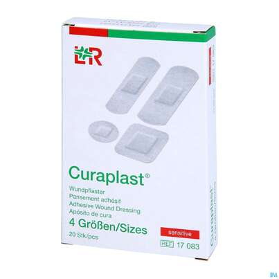 Sie sehen eine Packung Wundpflaster Curaplast/sensitiv Strips Sortiert Nr 30 20st, Produktbild: 02 Wundpflaster Curaplast/sensitiv Strips Sortiert Nr 30 20st, A-Nr.: 2481914 - 02