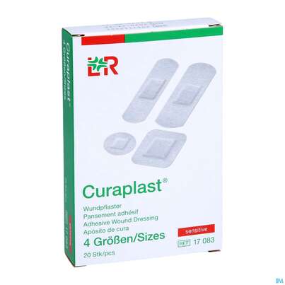 Sie sehen eine Packung Wundpflaster Curaplast/sensitiv Strips Sortiert Nr 30 20st, Produktbild: 03 Wundpflaster Curaplast/sensitiv Strips Sortiert Nr 30 20st, A-Nr.: 2481914 - 03
