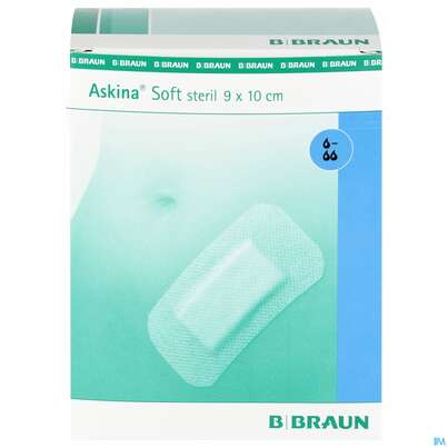 Sie sehen eine Packung Wundverband Askina Soft Steril 9x 10cm 50st, Produktbild: 01 Wundverband Askina Soft Steril 9x 10cm 50st, A-Nr.: 1779540 - 01