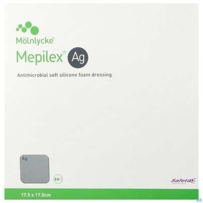 Sie sehen eine Packung Wundverband Mepilex/lite Steril 17,5x17,5cm 5st, Produktbild: 01 Wundverband Mepilex/lite Steril 17,5x17,5cm 5st, A-Nr.: 4743181 - 01