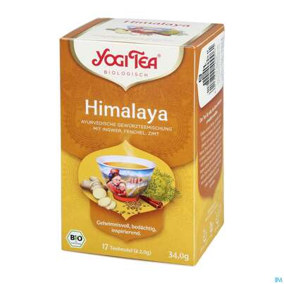 Sie sehen eine Packung Yogi Tea Bio Himalaya 34g 17st, Produktbild: 05 Yogi Tea Bio Himalaya 34g 17st, A-Nr.: 5749777 - 05