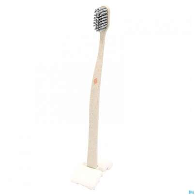 Sie sehen eine Packung Zahnbuersten Mundholz Novacare Silber Rot 1st, Produktbild: 01 Zahnbuersten Mundholz Novacare Silber Rot 1st, A-Nr.: 5429558 - 01