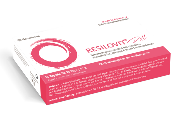 Sie sehen eine Packung Resilovit pill, Produktbild: 01 Resilovit pill, A-Nr.: 5066883 - 01
