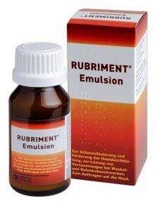 Sie sehen eine Packung Rubriment Emulsion, Produktbild: 01 Rubriment Emulsion, A-Nr.: 2420338 - 01