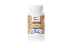 Sie sehen eine Packung Zeinpharma Ubichinol 50 mg Kapseln, Produktbild: 01 Zeinpharma Ubichinol 50 mg Kapseln, A-Nr.: 4031813 - 01