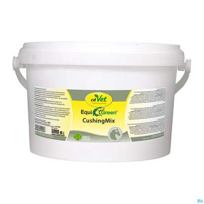 Sie sehen eine Packung Veterinaerprodukte Equigreen Cushingmix 1kg, Produktbild: 01 Veterinaerprodukte Equigreen Cushingmix 1kg, A-Nr.: 4743761 - 01
