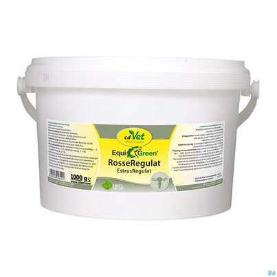 Sie sehen eine Packung Veterinaerprodukte Equigreen Rosseregulat 1kg, Produktbild: 01 Veterinaerprodukte Equigreen Rosseregulat 1kg, A-Nr.: 4607408 - 01