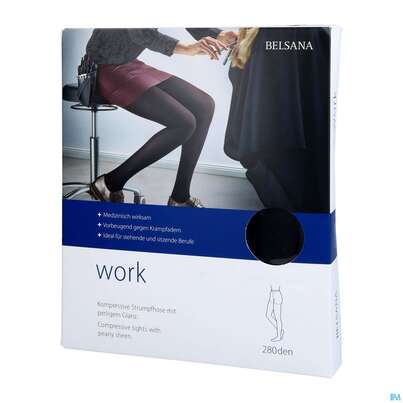 Sie sehen eine Packung Stuetzstruempfe Belsana/work At Strumpfhose Gr S Schwarz 1st, Produktbild: 02 Stuetzstruempfe Belsana/work At Strumpfhose Gr S Schwarz 1st, A-Nr.: 5234122 - 02