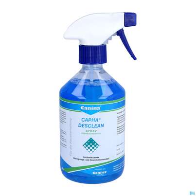 Sie sehen eine Packung Veterinaerprodukte Canina Capha Desclean-spray 500ml, Produktbild: 01 Veterinaerprodukte Canina Capha Desclean-spray 500ml, A-Nr.: 3201756 - 01