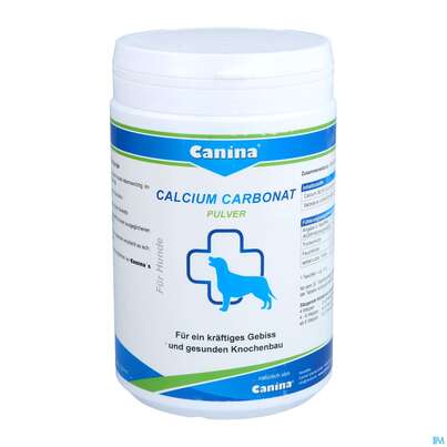 Sie sehen eine Packung Veterinaerprodukte Canina Hunde Ca-carbonat Pulver 1000g, Produktbild: 01 Veterinaerprodukte Canina Hunde Ca-carbonat Pulver 1000g, A-Nr.: 3201503 - 01