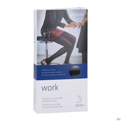 Sie sehen eine Packung Stuetzstruempfe Belsana/work Ag/schenkel/weit Gr M Teint 2st, Produktbild: 03 Stuetzstruempfe Belsana/work Ag/schenkel/weit Gr M Teint 2st, A-Nr.: 5233677 - 03