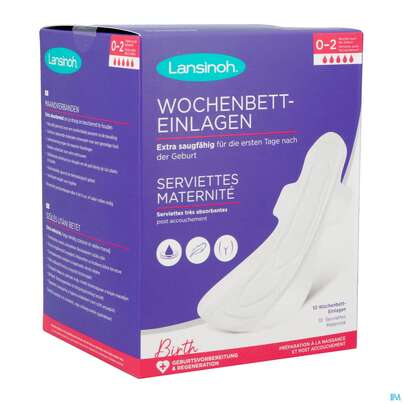 Lansinoh Wochenbetteinlagen 0-2 Wochen L 10st, A-Nr.: 5758664 - 06