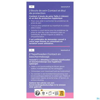 Sie sehen eine Packung Lansinoh Stillhuetchen +transportbox 24mm 2st, Produktbild: 06 Lansinoh Stillhuetchen +transportbox 24mm 2st, A-Nr.: 4857849 - 06