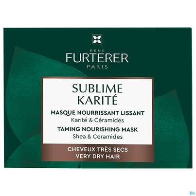 Sie sehen eine Packung Furterer Sublime/karite Maske Naehrend 200ml, Produktbild: 01 Furterer Sublime/karite Maske Naehrend 200ml, A-Nr.: 5891009 - 01