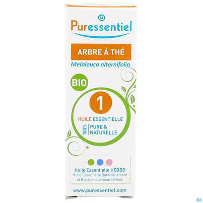 Sie sehen eine Packung Aetherische Oele Puressentiel/bio Teebaum 10ml, Produktbild: 01 Aetherische Oele Puressentiel/bio Teebaum 10ml, A-Nr.: 4934082 - 01