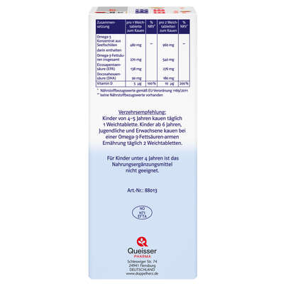 Doppelherz system OMEGA-3 family Gel-Tabs zum Kauen, A-Nr.: 5886178 - 02