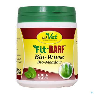 Sie sehen eine Packung Veterinaerprodukte Fit-barf Bio-wiese 350g, Produktbild: 01 Veterinaerprodukte Fit-barf Bio-wiese 350g, A-Nr.: 4580980 - 01