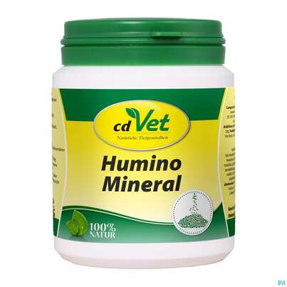 Sie sehen eine Packung Veterinaerprodukte Huminomineral 150g, Produktbild: 01 Veterinaerprodukte Huminomineral 150g, A-Nr.: 4891711 - 01