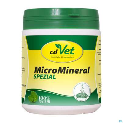 Sie sehen eine Packung Veterinaerprodukte Micromineral Spezial 500g, Produktbild: 01 Veterinaerprodukte Micromineral Spezial 500g, A-Nr.: 4615661 - 01