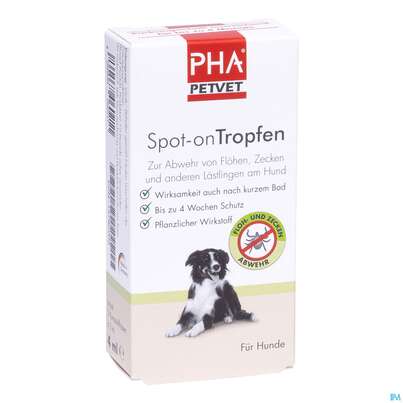 Sie sehen eine Packung Veterinaerprodukte Pha Tropfen F Hunde Spot On 2x 2m 1pk, Produktbild: 03 Veterinaerprodukte Pha Tropfen F Hunde Spot On 2x 2m 1pk, A-Nr.: 5199911 - 03
