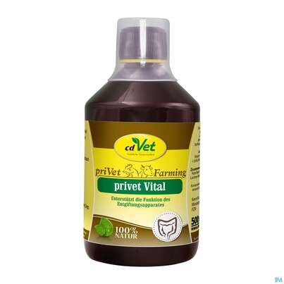 Sie sehen eine Packung Veterinaerprodukte Privet Vital 500ml, Produktbild: 01 Veterinaerprodukte Privet Vital 500ml, A-Nr.: 4745122 - 01