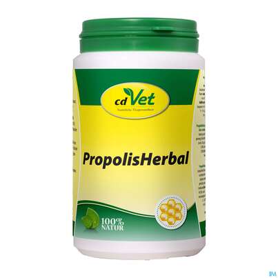 Sie sehen eine Packung Veterinaerprodukte Propolisherbal 190g, Produktbild: 01 Veterinaerprodukte Propolisherbal 190g, A-Nr.: 4631430 - 01