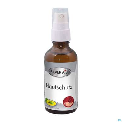 Sie sehen eine Packung Veterinaerprodukte Silveraid Hautschutz 50ml, Produktbild: 01 Veterinaerprodukte Silveraid Hautschutz 50ml, A-Nr.: 4751890 - 01