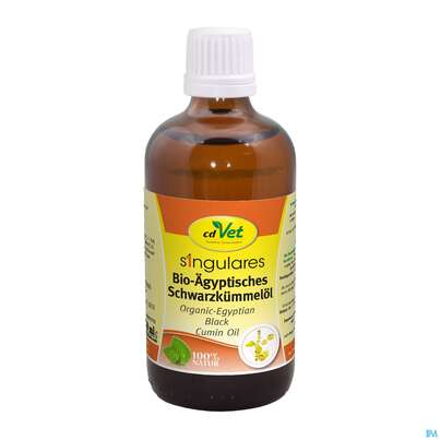 Sie sehen eine Packung Veterinaerprodukte Singulares/bio-aegy. Schwarzkuemmel Oel 100ml, Produktbild: 01 Veterinaerprodukte Singulares/bio-aegy. Schwarzkuemmel Oel 100ml, A-Nr.: 4778972 - 01
