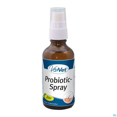 Sie sehen eine Packung Veterinaerprodukte Veavet Probiotic-spray 50ml, Produktbild: 01 Veterinaerprodukte Veavet Probiotic-spray 50ml, A-Nr.: 4797225 - 01