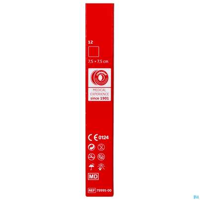 Sie sehen eine Packung Vlieskompressen Cutisoft/leukoplast Steril 7,5x 7,5cm 79995 12st, Produktbild: 06 Vlieskompressen Cutisoft/leukoplast Steril 7,5x 7,5cm 79995 12st, A-Nr.: 4736086 - 06