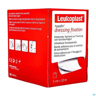 Sie sehen eine Packung Wundverband Hypafix/leukoplast Fixierverband 10mx 5cm 7994901 1st, Produktbild: 04 Wundverband Hypafix/leukoplast Fixierverband 10mx 5cm 7994901 1st, A-Nr.: 4746771 - 04