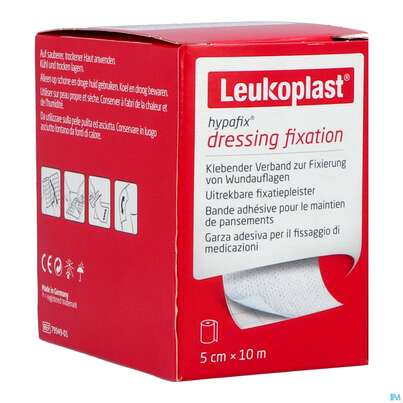 Sie sehen eine Packung Wundverband Hypafix/leukoplast Fixierverband 10mx 5cm 7994901 1st, Produktbild: 05 Wundverband Hypafix/leukoplast Fixierverband 10mx 5cm 7994901 1st, A-Nr.: 4746771 - 05