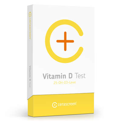Sie sehen eine Packung Vitamin D Test, Produktbild: 01 Vitamin D Test, A-Nr.: 4878975 - 01