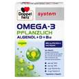 Sie sehen eine Packung Doppelherz system OMEGA-3 PFLANZLICH Herzfunktion + Immunsystem, Produktbild: 01 Doppelherz system OMEGA-3 PFLANZLICH Herzfunktion + Immunsystem, A-Nr.: 5677061 - 01
