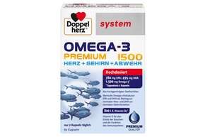 Doppelherz system OMEGA-3 PREMIUM 1500 HERZ + GEHIRN + ABWEHR, A-Nr.: 5677196 - 01